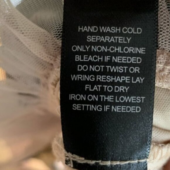 Three Pink Hearts Black Lace Overlay Dress - Picture 6 of 9